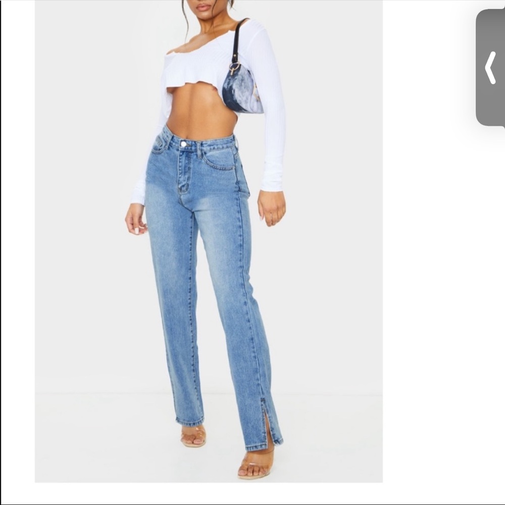 Pretty little thing split jeans